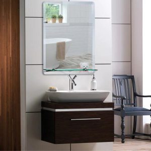 Bonita Rectangular Bathroom Wall Mirror with Shelf Img05