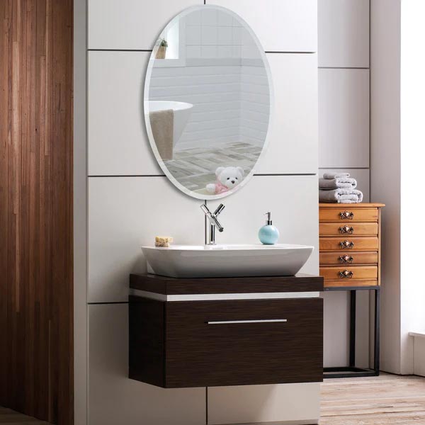 Diana Modern Oval Bathroom Wall Mirror | Redwing Bathrooms