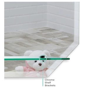 Fayre Octagonal Bathroom Wall Mirror with Shelf Img05