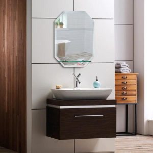 Fayre Octagonal Bathroom Wall Mirror with Shelf Img06