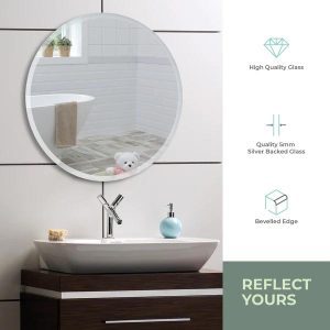 Rachel Round Bathroom Wall Mirror Img02