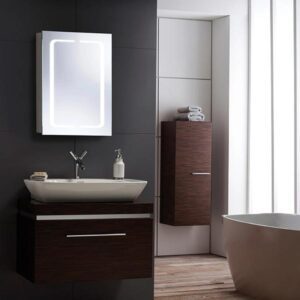Athena LED Illuminated Bathroom Mirror Cabinet Img08