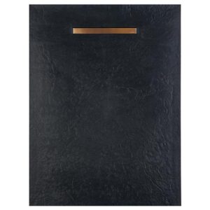 Solidsoft Anthracite Slate Effect Shower Tray Copper Linear Drain