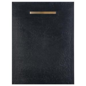 Solidsoft Anthracite Slate Effect Shower Tray Gold Linear Drain