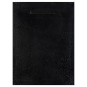 Solidsoft Black Slate Effect Shower Tray Black Linear Drain
