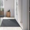 Solidsoft Black Slate Effect Shower Tray Square Drain Live Example 01
