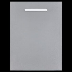 Solidsoft Grey Slate Effect Shower Tray White Linear Drain
