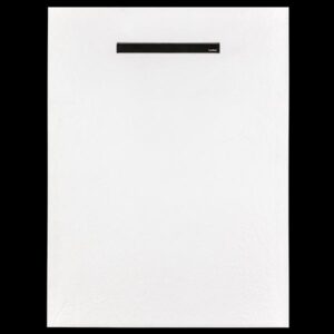 Solidsoft White Slate Effect Shower Tray Black Linear Drain
