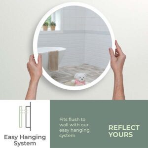 ARA LED Round Bathroom Mirror Img06