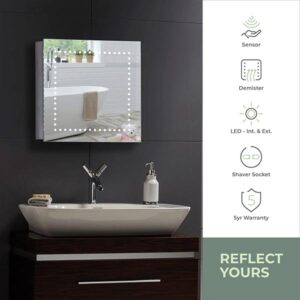 Pallas LED Illuminated Bathroom Mirror Cabinet Img03