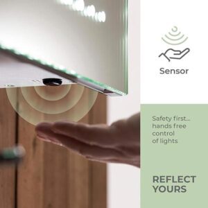 DEEL Bluetooth LED Bathroom Mirror Img05