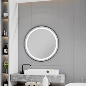 MOY Round LED Bathroom Mirror Img02